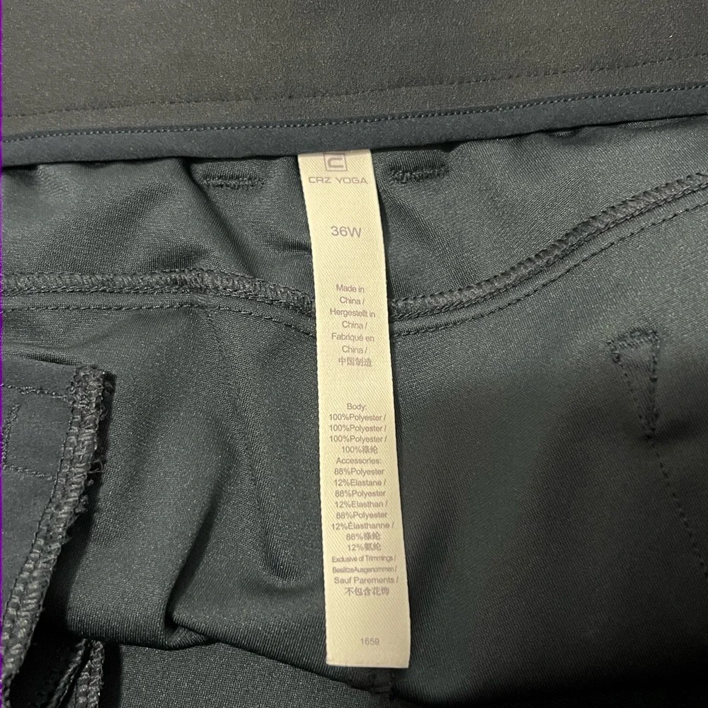 CRZ YOGA Men's Navy Blue Straight Leg Pant Size 36W